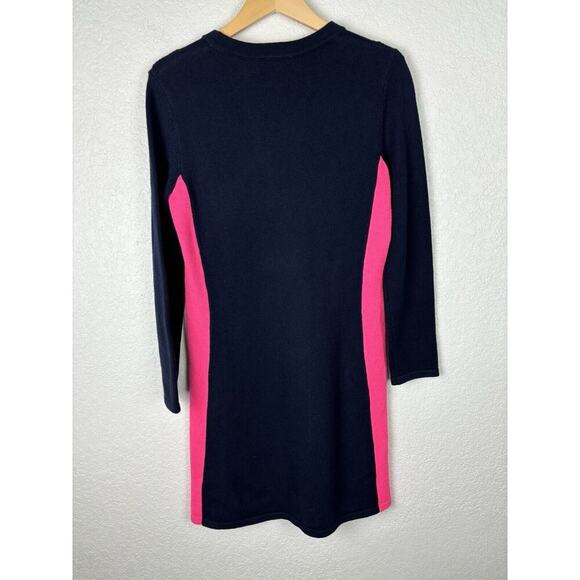 NWT Sail to Sable dark Navy and Pink Sweater Dress - Picture 8 of 16